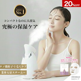 大量スチーム機能 毛穴ケア 保湿ケア【月間優良ショップ】ナノ粒子 美顔 スチーマー クレンジング フェイス スチーマー 美顔器 ナノケア フェイシャル ダーマローラー ダーマペン 乾燥対策 温熱ケア エステ 母の日 浸透 加湿器