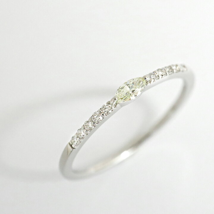 楽天市場】ダイヤモンド リング マーキスカット 0.14ct レディース k18 