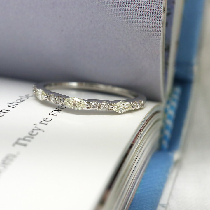 楽天市場】ダイヤモンド リング マーキス カット 0.24ct レディース 