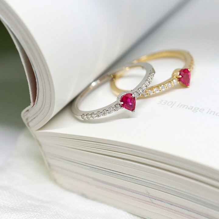 楽天市場】ルビー リング 一粒 Pt900 プラチナ K18 18金 ゴールド  