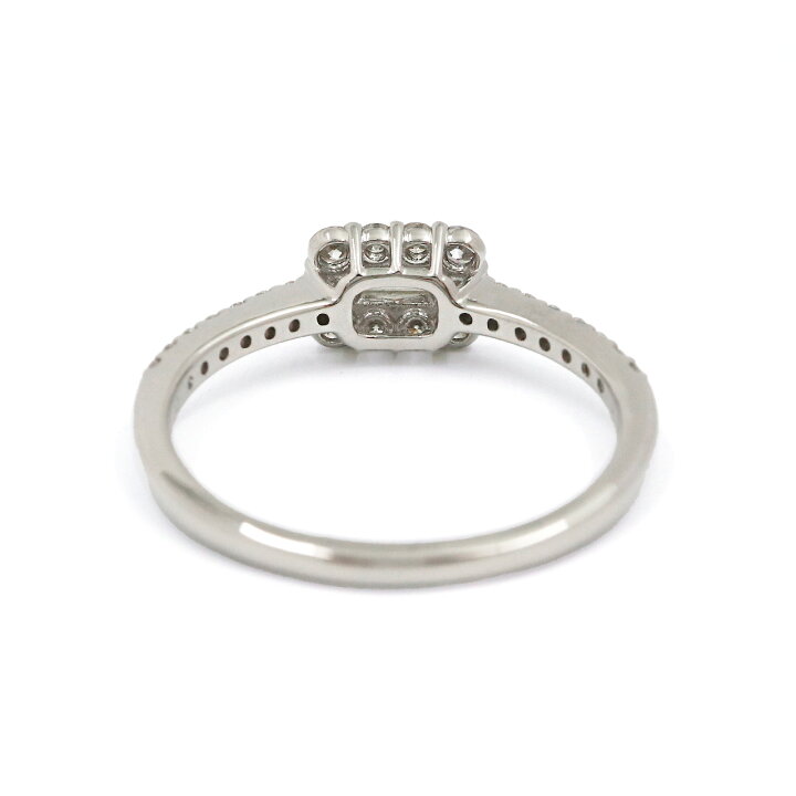 楽天市場】バゲットカット k18 PT ダイヤモンド リング 0.5ct 