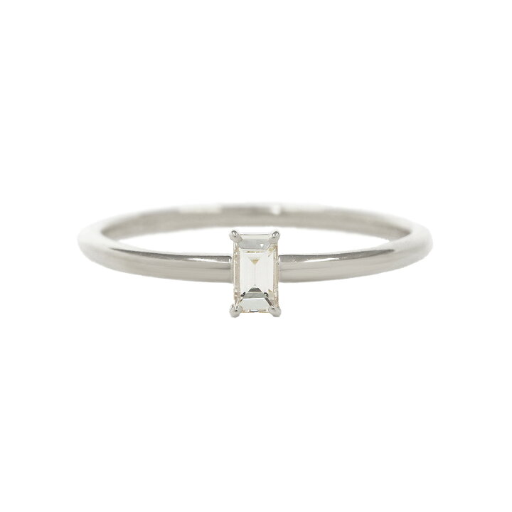 楽天市場】pt900 バゲットカット ダイヤモンドリング 0.1ct レディース 