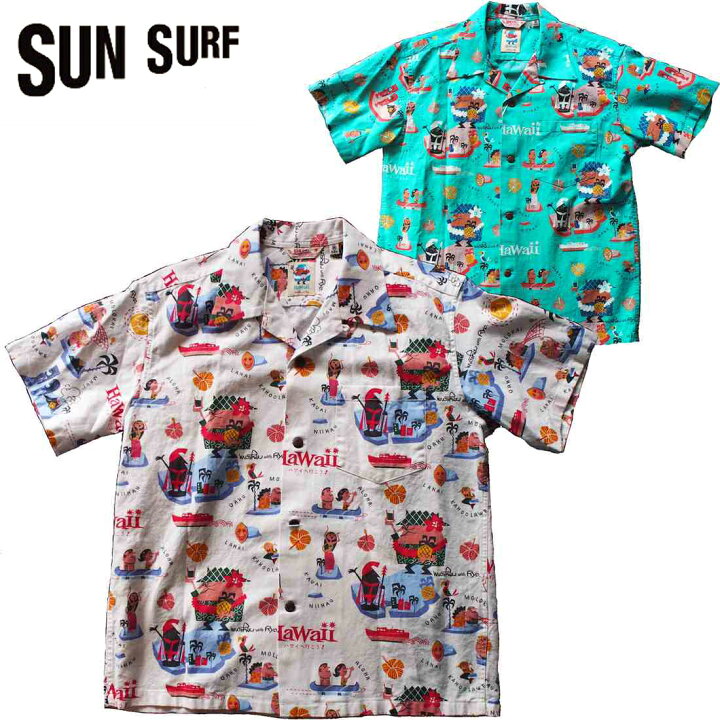 楽天市場】アロハシャツ SUN SURF/サンサーフ COTTON/LINE HOPSACK 