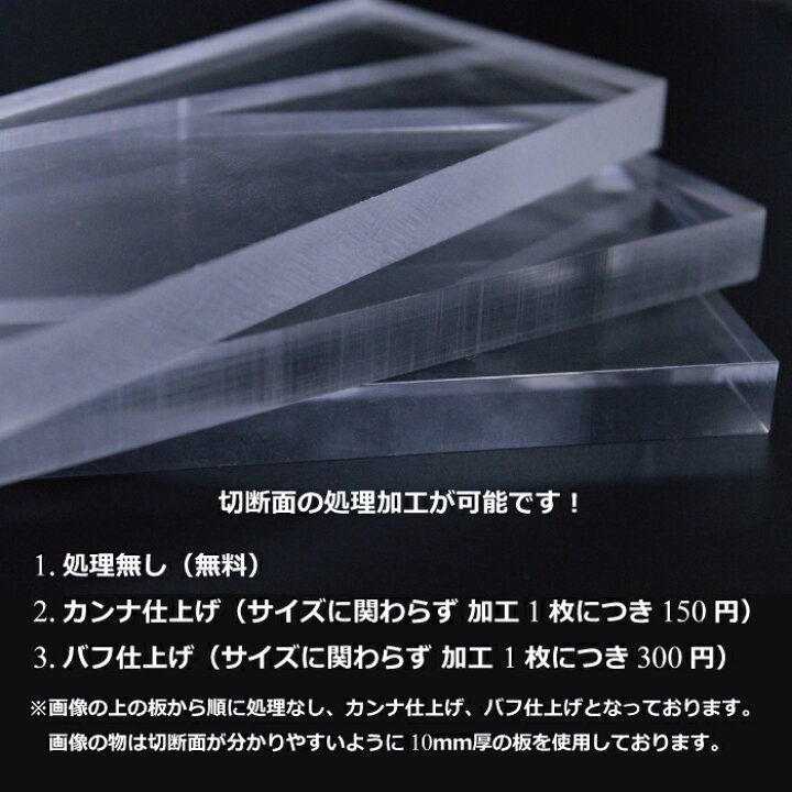 楽天市場】【2カット無料】アクリル板 450×600mm 厚み3mm 透明 