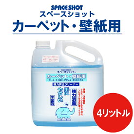 カーペット・壁紙用 4リットル 洗剤 掃除用洗剤 カーペット 汚れ落とし 洗浄剤 コーヒー ワイン 油汚れ シミ取り オーブ・テック スペースショット