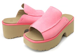 UGG アグ 厚底 サンダル スエード レディース ニュー ハイツ スライド New Heights Slide 本革サンダル 1167476