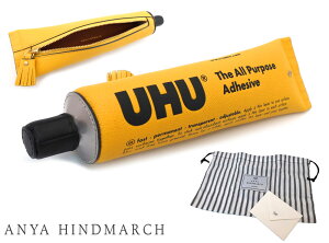 ANYA HINDMARCH AjnCh}[` uUHUv yP[X Et |[` ڒ 5050925 182966 Anya Brands Pencil Case Uhu in Yellow Capra