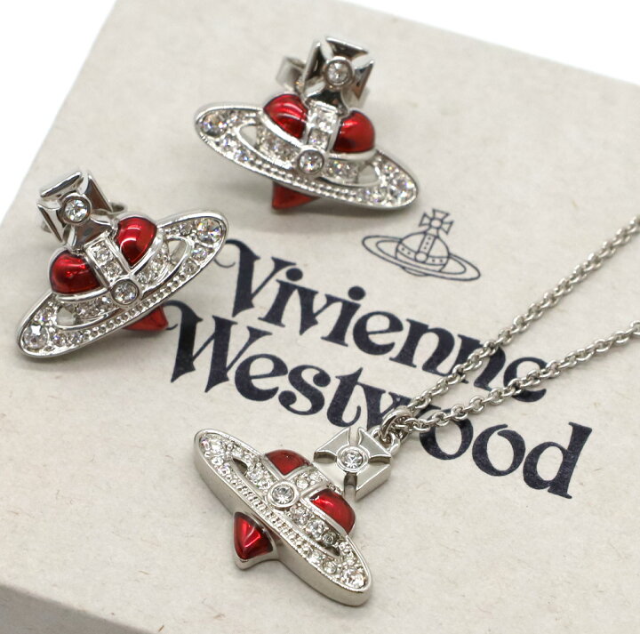 ヴィヴィアン ウエストウッド TINY DIAMANTE HEART P ピアス DIAMANTE 