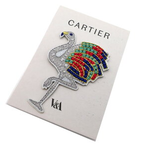 �J���e�B�G�W �h���イ ���b�y�� �p�b�` �t���~���S �u���[�`�����b�y�� CARTIER ���� �I�t�B�V�����O�b�Y �W���� �����h��V&A������ ���p�� Cartier Flamingo embroidered patch