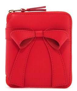 RfM\ COMME des GARCONS Big Bow rbO {E { U[܂z WbvEHbg Eht@Xi[ Leather Wallet bh ubN SA2100BB