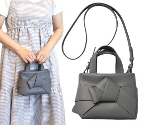 Acne Studios ANlXgDfBIY MUSUBI U[}CNg[gobO Musubi Micro Tote Bag 2WayV_[obO Dark Grey _[NO[ {v FN-WN-BAGS000252