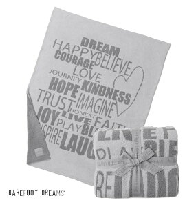 �x�A�t�b�g�h���[���X Barefoot Dreams �C���X�s���[�V�����u�����P�b�g ���b�Z�[�W���ѕz Cozychic Words Of Inspiration Blanket #BDHCC21137 ��̓� �M�t�g