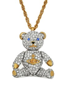 ヴィヴィアンウエストウッド クリスタルテディベアペンダント TEDDY PENDANT ロングネックレス Vivienne Westwood