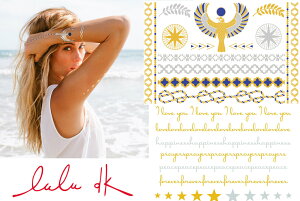 tbV^gD[ LULU DK fB[P[ WG[^gD[ Golden I Jewelry Tattoos e|[^gD[ ^gDV[ {fBV[