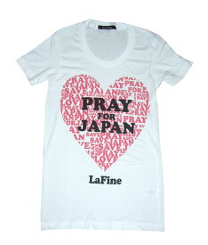 LAFINE（ラファイン）PRAY FOR JAPAN Tシャツ/ホワイト【あす楽対応_関東】