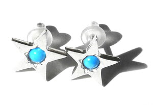 Chibi Jewels `rWGY ^[RCYX^[sAX ̃sAX Turquoise Star Stud Earrings E183