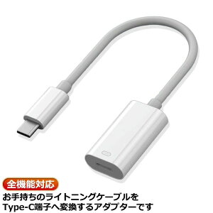 LightningCz to Type-C ϊA_v^[ [d f[^[ʐM y ʘbΉ ʒ I[fBIpϊA_v^[USB ^CvC CtH wbhz ϊP[u