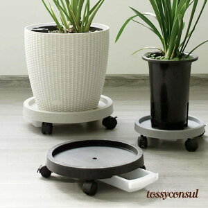 フラワースタンド 可動式 植木鉢台 貯水付き移動花台 鉢受台 鉢受プレート 鉢置台 観葉植物 プランタートレイ 園芸ラック 移動便利 360度回転のキャスターロック可能 マルチカラー マルチス