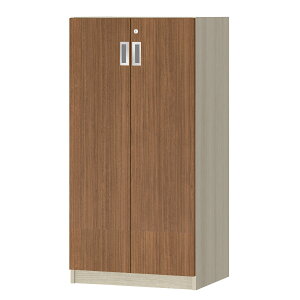 オーダーオフィスストッカー 奥行40(38.5cm)×高さ120(119.1cm)×幅45〜59cm 3段扉 本体色グレーオーク(GO)