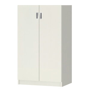 オーダーオフィスストッカー 奥行40(38.5cm)×高さ120(119.1cm)×幅60〜70cm 3段扉 本体色ホワイト(WH)