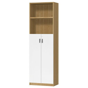 オーダーオフィスストッカー 奥行30(29.5cm)×高さ190(191.1cm)×幅45〜59cm 3段扉 本体色スモーキーブラウン(SMB)