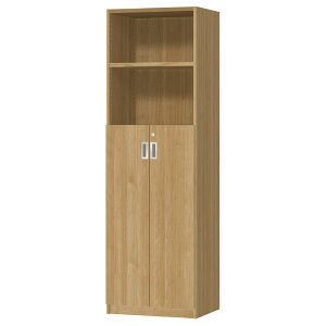 オーダーオフィスストッカー 奥行40(38.5cm)×高さ190(191.1cm)×幅45〜59cm 3段扉 本体色スモーキーブラウン(SMB)