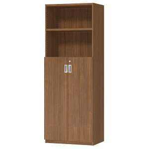 オーダーオフィスストッカー 奥行40(38.5cm)×高さ190(191.1cm)×幅60〜70cm 3段扉 本体色ウォールナットブラウン(WB)