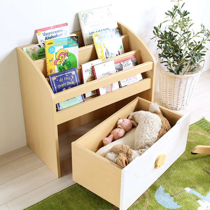 楽天市場 絵本棚 絵本ラック おしゃれ おもちゃ 収納 おもちゃ箱 箱 ボックス キャスター 北欧 本棚 棚 ラック キッズ家具 知育家具 シンプル 動物 アニマル かわいい 飾り棚 子供部屋 リビング Lak 7075bs ランドキッズ Landkids Ordy インテリアショップ オルディ