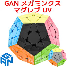 GANCUBE GAN Megaminx Maglev UV ガン メガミンクス マグレブ キューブ 磁石 内蔵 ガンキューブ マグネット 磁気 磁力 スピードキューブ ルービックキューブ 立体パズル キューブ 磁石入り ブラック グレー