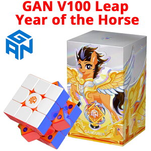 �y3�����ۏ�/����ŁzGANCUBE �K���L���[�u GAN V100 Leap �ߔN Year of the Horse �V�n �X�s�[�h�L���[�u 3x3 3×3 ���Γ��� ���Z�p ���̃p�Y�� �m��ߋ� �]�g�� �������� �q�� ��l �a���� �N���X�}�X �v