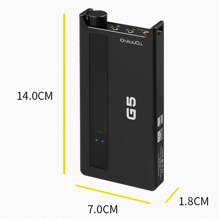 楽天市場】Topping G5 ポータブルヘッドホンアンプ DAC 内蔵 ポタアン 
