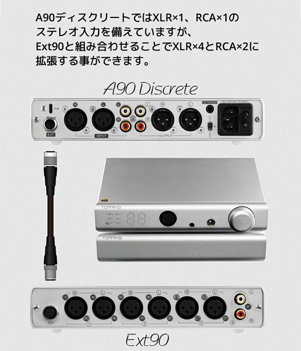 楽天市場】Topping A90 Discrete ヘッドホンアンプ プリアンプ 