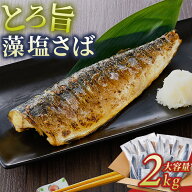 俺の藻塩 肥前の国唐津から 藻塩さば 昆布仕込み 北欧産 2kg