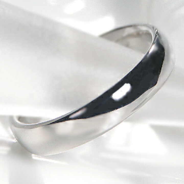 楽天市場】Pt1000 純プラチナ 甲丸 リング【4.0mm】【送料無料】【刻印  