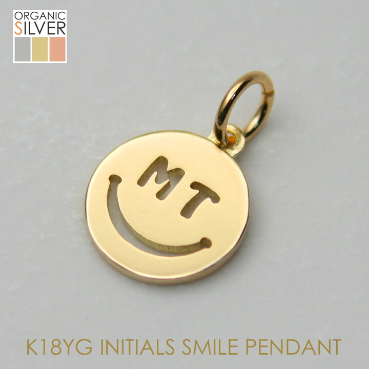 楽天市場】K18 スマイル ニコちゃん ペンダント トップ【チェーン別売  