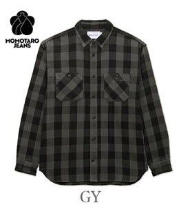 MOMOTARO JEANS �����Y�W�[���Y ����|�����|�u���b�N�`�F�b�N|���[�N�V���c�wBLOCK CHECK L/S SHIRT�x�y�A���J�W�E���[�N�zMMLS6002