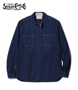 SUGAR CANE FICTION ROMANCE VK[P[ |EHobVXgCv|[NVcw8.5oz. WABASH STRIPE WORK SHIRTxyAJWE[NzSC25551