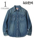 SUGAR CANE シュガーケーン 長袖|デニム|ウエスタンシャツ『BLUE DENIM WESTERN SHIRT AGED MODEL』【アメカジ・ワーク】SC29475