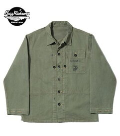 BUZZ RICKSON'S バズリクソンズ ヘリンボーン|ユーティリティジャケット『U.S.M.C. M-1944 HERRINGBONE UTILITY JACKET』【ミリタリー・ワーク】BR15123