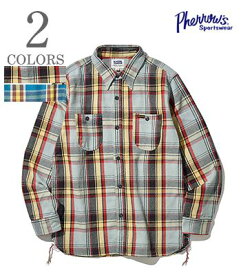 PHERROW'S フェローズ 長袖|ヘビーネル|チェックワークシャツ『HEAVY FLANNEL WORK SHIRT』【アメカジ・ワーク】23W-720WS-C