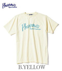 PHERROW'S フェローズ 半袖|ロゴ|プリントTシャツ『Pherrow's Logo SST』【アメカジ・カレッジ】24S-PT1