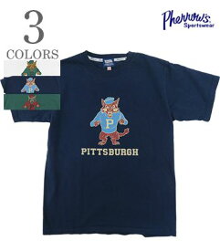 PHERROW'S フェローズ 半袖|プリントTシャツ『PITTSBURGH SST』【アメカジ・カレッジ】24S-PT6