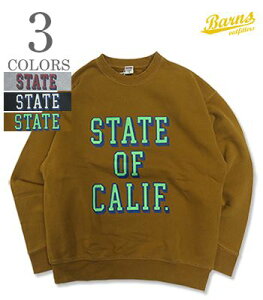 BARNS �o�[���Y ����|�X�[�p�[�w�r�[|�N���[�X�E�F�b�g�wSuper Heavy Weight Sweat STATE OF CALIF�x�y�A���J�W�E�J���b�W�zBR-26103