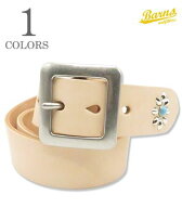 BARNS バーンズ 姫路レザー|ヌメ革|7ホール|ギャリソン|スタッズベルト『HIMEJI LEATHER GARRISON STUDS …