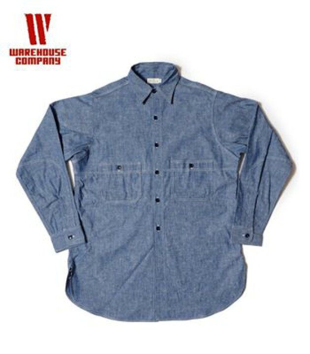 楽天市場】WAREHOUSE ウエアハウス 長袖|セルヴィッチシャンブレー 