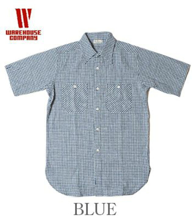 楽天市場】WAREHOUSE ウエアハウス 半袖|コットンリネン|ギンガム 
