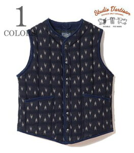 STUDIO D'ARTISAN �X�e���f�B�I�_���`�U�� ���R|�C���f�B�S��|�h���q|���ȃx�X�g�w���R INDIGO SASHIKO VEST�x�y�A���J�W�E���[�N�z4598