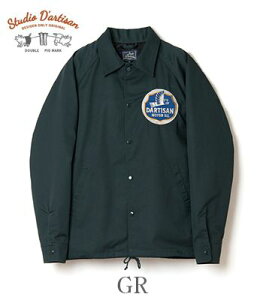 STUDIO D'ARTISAN �X�e���f�B�I�_���`�U�� �h�J|�R�[�`�W���P�b�g�wMOTOR OIL COACH JACKET�x�y�A���J�W�E�J���b�W�z4611