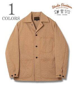 STUDIO D'ARTISAN �_���`�U�� 12oz.�w�����{�[��|�J�o�[�I�[���wFOX COTTON UTILITY JACKET�x�y�A���J�W�E���[�N�z4638
