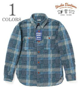 STUDIO D'ARTISAN �X�e���f�B�I�_���`�U�� ����|��ǒ��h���q|���[�N�V���c�wNORAGI SASHIKO SHIRT�x�y�A���J�W�E���[�N�z5651